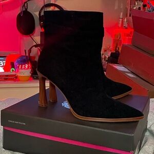 Vince Camuto Black True Suede Presindal Slouched Boots